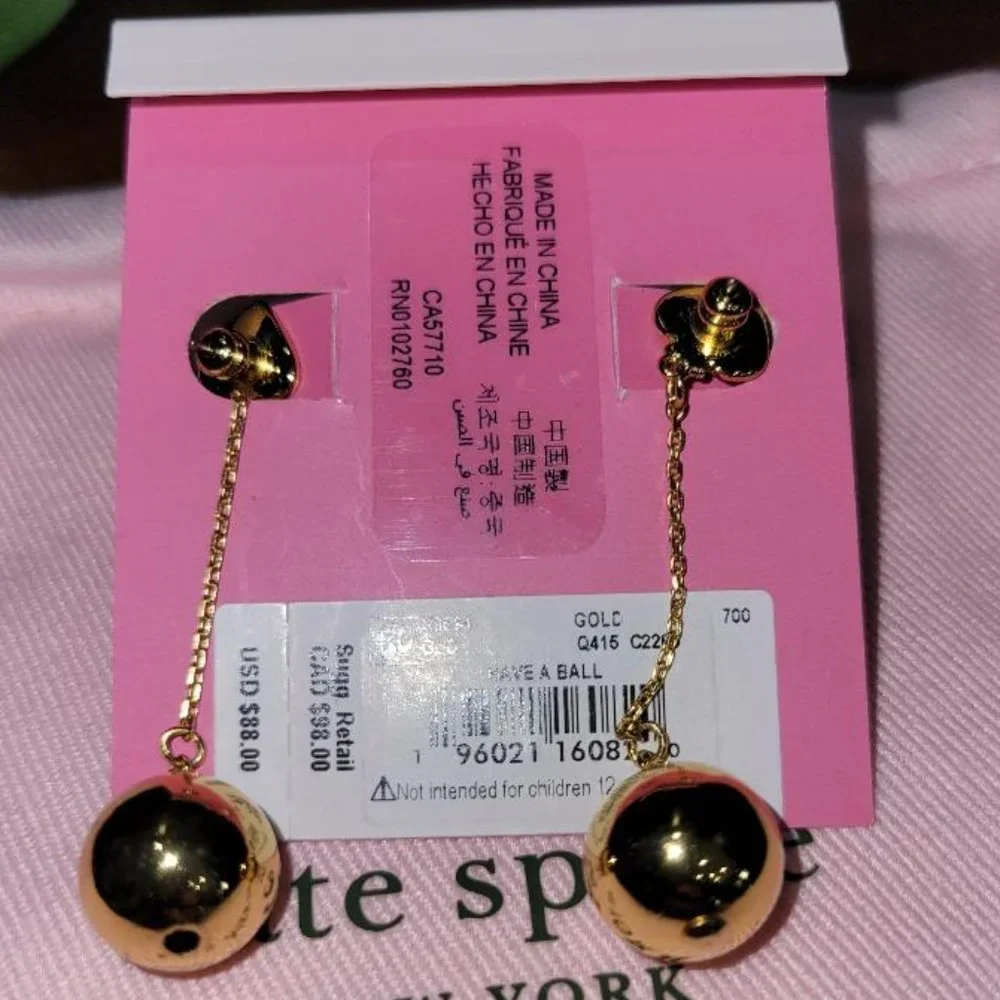 Kate Spade Have a Ball Earrings - Picture 3 of 3